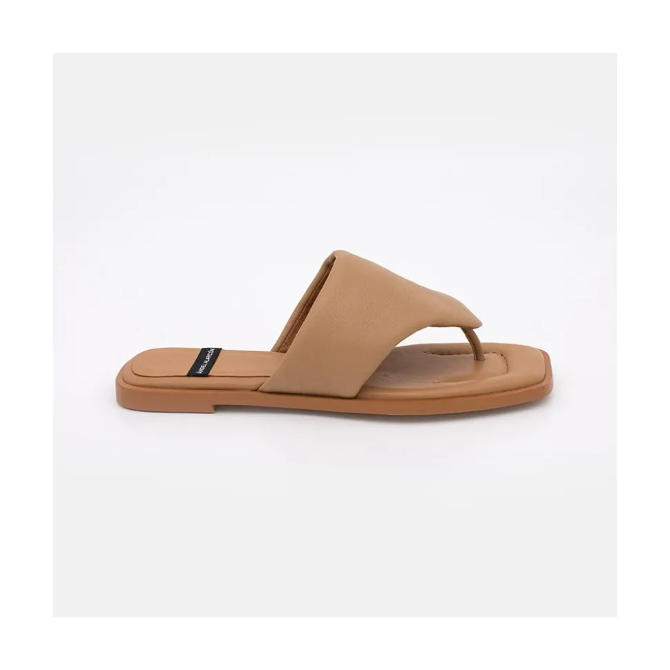 Andrews- Sandalias Planas De Dedo Acolchadas