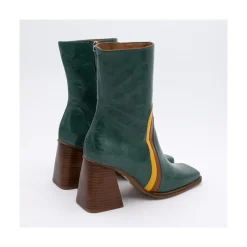 Celine - Botines De Piel Con Adorno De Color