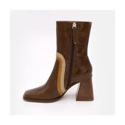 Celine - Botines De Piel Con Adorno De Color
