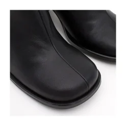 Garbo - Botines Chelsea De Piel Con Puntera Redonda Y Tacon Ancho