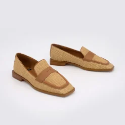 Gena - Mocasines De Mujer De Rafia