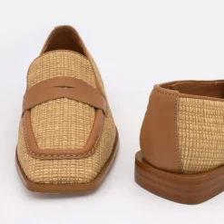 Gena - Mocasines De Mujer De Rafia