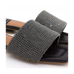 Leanne - Mule Acolchado Con Pala De Brillantes