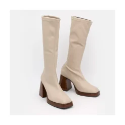 Managua - Botas Elasticas De Tipo Calcetin Con Tacon Geometrico Alto