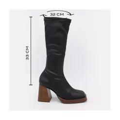 Managua - Botas Elasticas De Tipo Calcetin Con Tacon Geometrico Alto