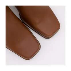 Oconnor - Botin De Piel Con Tacon Ancho Con Cremallera