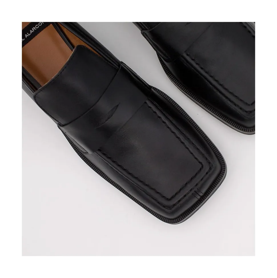 Otoro - Mocasines De Mujer De Piel Con Antifaz, Zapatos Planos Con Suela Gruesa