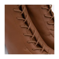 Pacuare - Botines Con Cordoneras Y Cremallera Con Tacon Ancho