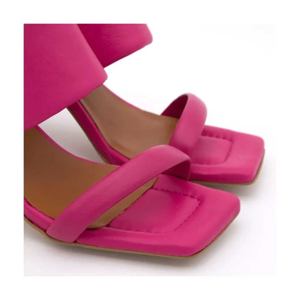 Parton - Sandalias Acolchadas Con Tacon