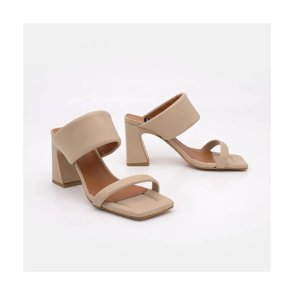 Parton - Sandalias Acolchadas Con Tacon